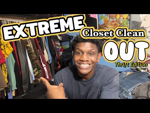 Cleaning Out My Entire closet ✰ (Thrift Edition) crazy closet clean out !