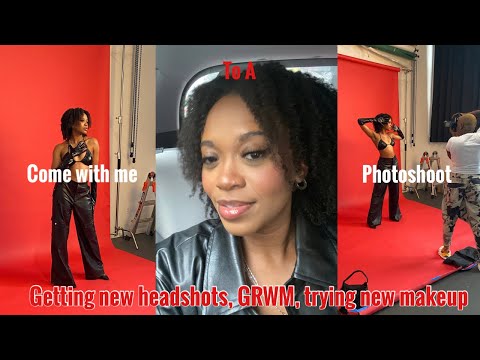 VLOG: Come with me to my Photo Shoot| new headshots, GRWM, trying new makeup