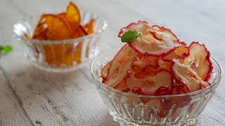 甘酸っぱい♡ドライアップルとみかん | Dried apples and Japanese mandarin orange