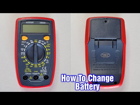 AstroAI Digital Multimeter AM33D – How To Change Battery