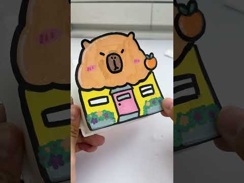 Ngân hàng capybara  #diy #gudenstationery #sotayguden #shorts