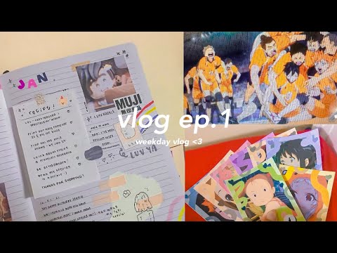 vlog #001 ~ bullet journaling, making polcos, online school + more