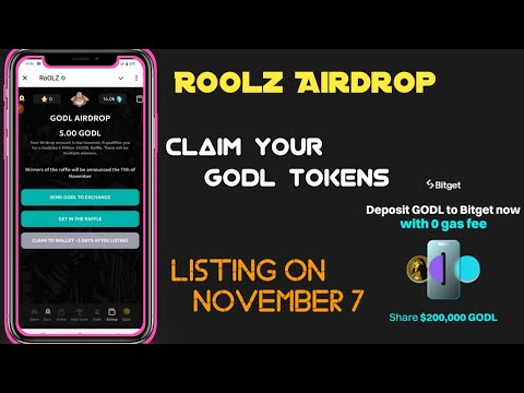 claim your GODL tokens || roolz Airdrop || deposit GODL token to exchanges