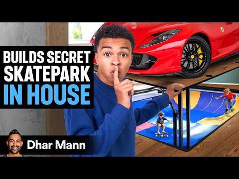 Jay's World S3 E01: Kids Build SECRET SKATEPARK In House Ft. Ben Azelart | Dhar Mann Studios