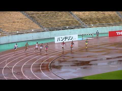 20131020 第6回日本ユース選手権 ジュニア200m決勝　桐生（洛南高）優勝