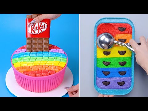 Fantastic Rainbow Cake Decorating Idea 🌈😍 Perfect Cake Compilation | So Tasty Chocolate Cake