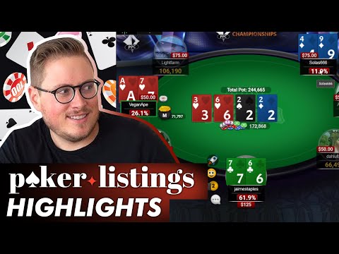 Jaime Staples always finds creative spots! Online Poker Highlights!