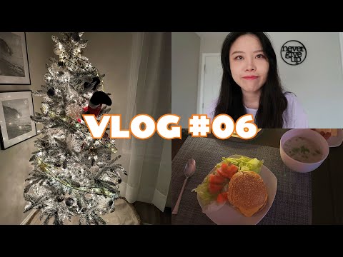 【强子VLOG#06】我们一起过的第二个圣诞节｜老王又做汉堡啦｜瑞士卷蛋糕首次尝试最后...