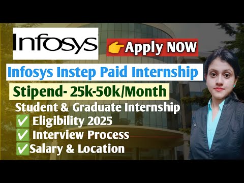 How to Apply for Infosys Instep paid Internship|College student paid Internship2025 |25k-50k/month|