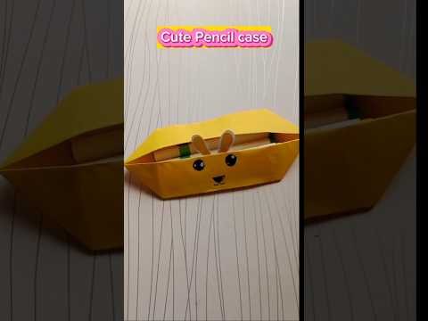 Easy Cute Pencil Case idea #art #diy #shorts #youtubeshorts