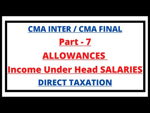 Allowances | Childrens | Truck Drivers | Transport | Income under the head Salaries | Direct Tax