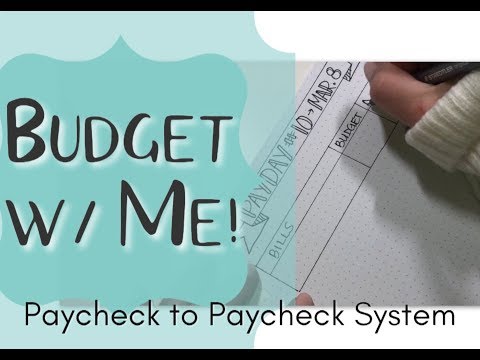 Budget with Me - Paycheck to Paycheck System with Real Numbers