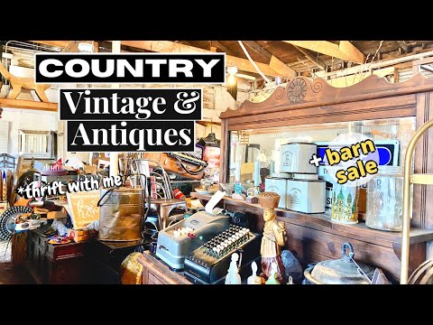 Vintage & Antiques THRIFT WITH ME | Barn Sale- YouTube