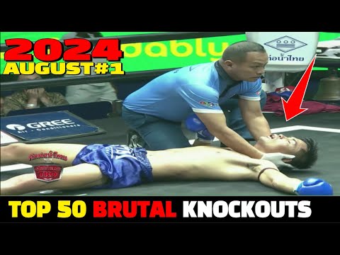 August 2024: Top 50 Brutal Knockouts #1 (Muay Thai•MMA•Boxing•Kun Khmer)(HD)