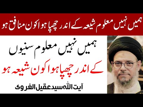 Humay Nhi Maloom Shuniyon Main Chupa Kon Shia Ho...! || Ayatullah Syed Aqeel Ul Gharavi 2024