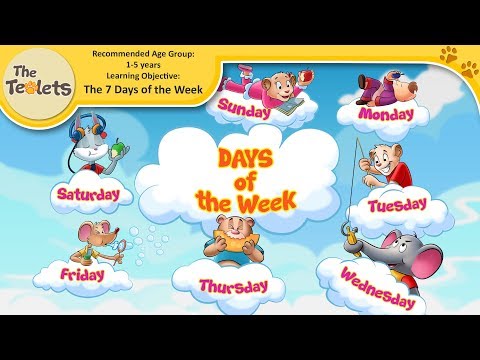 Learn Days of the Week Song for Preschool I Fruits & Numbers I #NurseryRhymes I The Teolets