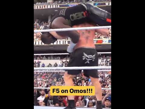 Brock Lesnar F5 Omos ! #brocklesnar #omos #wwe #wrestlemania #39