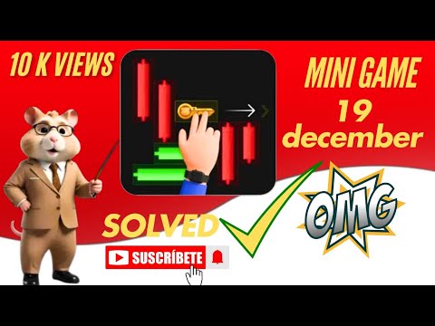 19 December Mini Game 100% Easily Solved Today | Hamster Kombat Mini Game 19 December | Mini Game