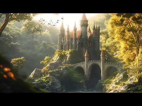 Early Morning Sunshine Over Medieval Castle | Celtic Music With Bird Sounds For Relaxation