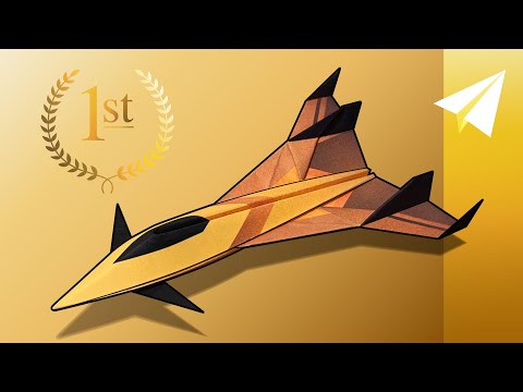 How to Make a COMPETITION WINNING Paper Airplane that Flies Really Far — E-34 Bright Star