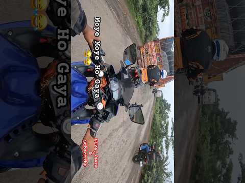 Moye Moye Ho Gaya 😂😂 #fun #viralvideo #shorts #trending #himalayan #offroad #yamaha #r3