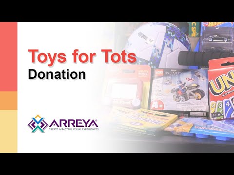 Arreya 2022 Toys for Tots Donation