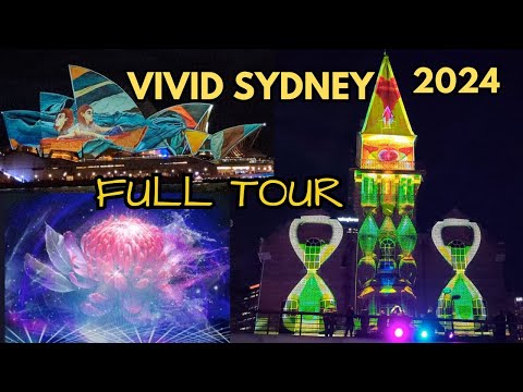 Vivid Sydney 2024 full walking tour light show, music, and food