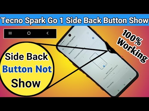 Tecno spark go 1 side back button not show