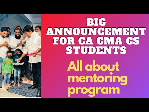 Announcement for CA CMA CS students | commerce graduates | Aps for CMA |  new campus video