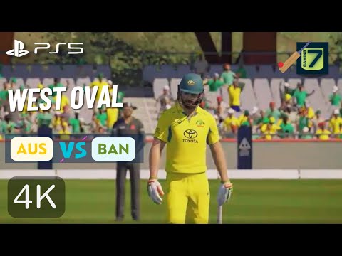 [PS5️⃣]🏏Aus Vs Ban 📍West Oval🔹One Day🔹It sounded good !!!🔹#Cricket 24🔹4k🔹#Gameplay🔹60FPS