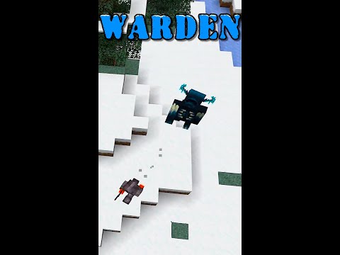 Chased By The Warden Minecraft😂#Shorts