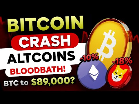 🛑 Bitcoin & Altcoins CRASHING HARD!! - Why Sudden DUMP? | Massive Shakeout | Bitcoin Crash Today