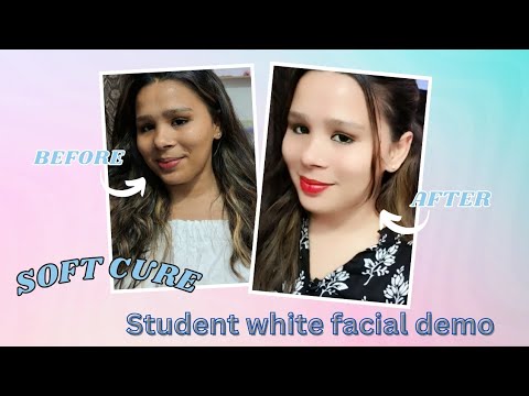 student white  facial deal demo step by step best results 100g soft cure by madam Uzma