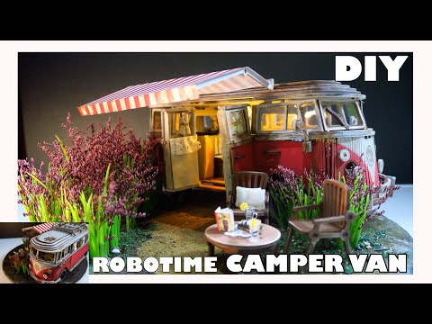 DIY Miniature Dollhouse Kit/Robotime Camper Van MCB01 로보타임 캠퍼 밴/miniature minirose 미니어처 미니로즈