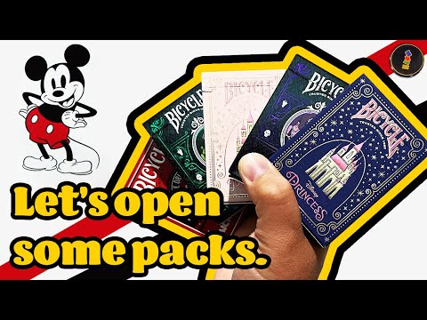 Magical and Unexpected! Every Disney Bicycle Playing Card Deck! (Hidden Mickey Deck gets a cameo!)