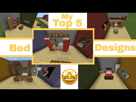 Top 5 Minecraft Beds Tutorial!!