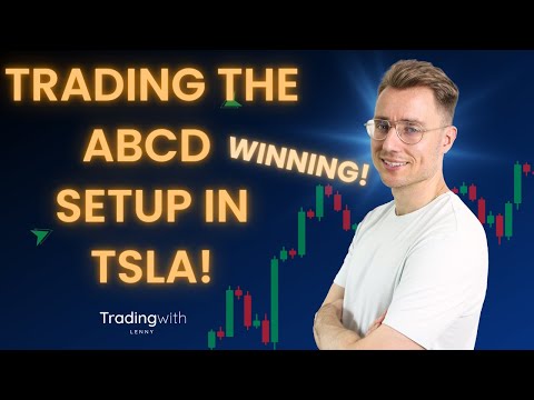 Trading the ABCD setup in TSLA! (great winner)