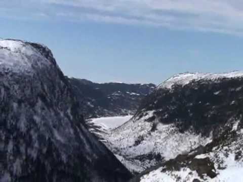 Snowmobiling in Newfoundland..