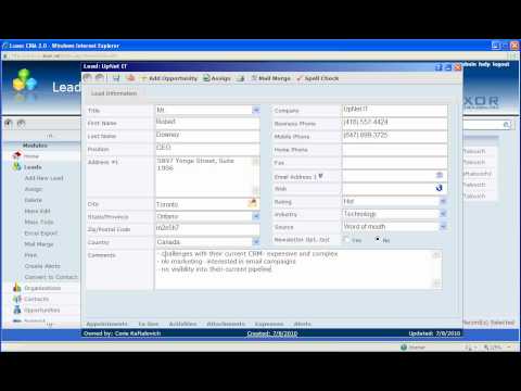 CRM Demo- Leads to Opportunity Field Mapping