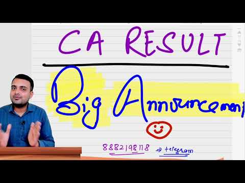 Ca Exam Result and Big Announcement for upcoming attempts.