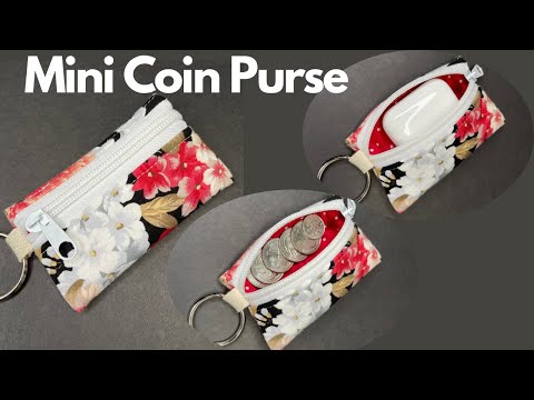 ❤️ Easy Sewing Project / Zipper Coin Pouch in 10 minutes - Great Sewing Tutorials