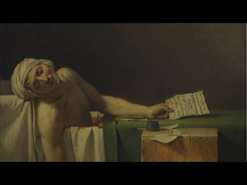 Jacques Louis David's painting techniques