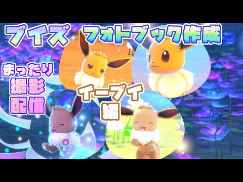 【Newポケモンスナップ】ブイズのフォトブックを作りたい…！まったり撮影配信 [イーブイ編]