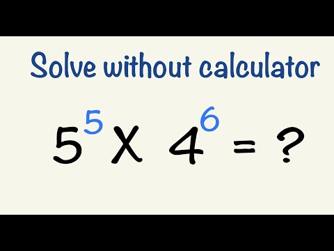 Exponent Math Problem | Solve Without Calculator