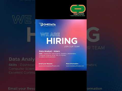 We are hiring Data Analyst Inter