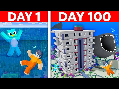 Stranded 100 Days in an Ocean Only World in Minecraft