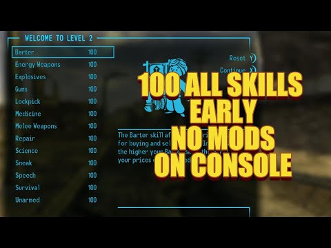 How to get you skills to 100 early in Fallout New Vegas