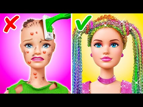 Transformación BARBIE: Chica Rica vs Chica Pobre! ¡Nuevos Trucos de Belleza Extremos!