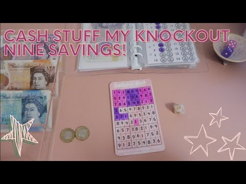 Cash Stuff My Knockout Nine Savings | Uk Cash Stuffer | Savings Challenges