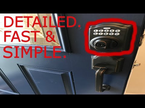 Keypad Deadbolt Installation